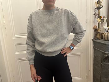 Sweat femme court gris Pimkie taille M