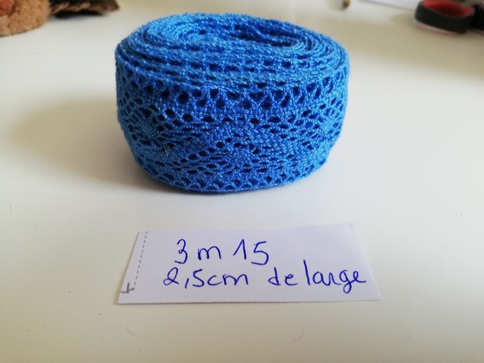 3m15 de ruban bleu pour loisirs créatifs