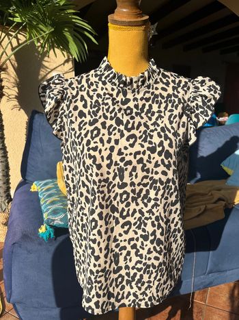 blouse léopard zara