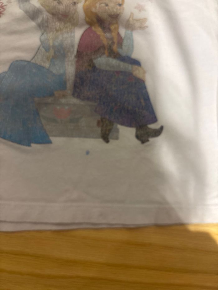 TEE shirt la reine des neiges - photo numéro 4