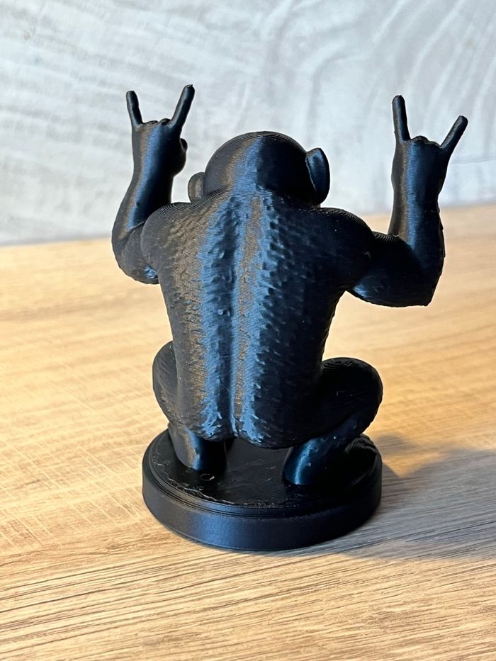 🦍 Figurine Singe Rock Noir – Objet déco original - photo numéro 4