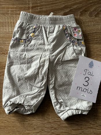 Pantalon pois et fleurs Orchestra t.3m