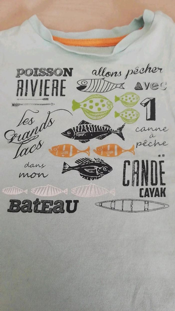 T shirt manches courtes cadet rousselle 6 mois - photo numéro 2