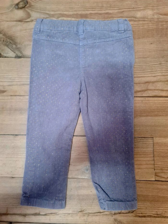 Pantalon en velours cotelé pour bebe fille. - photo numéro 2