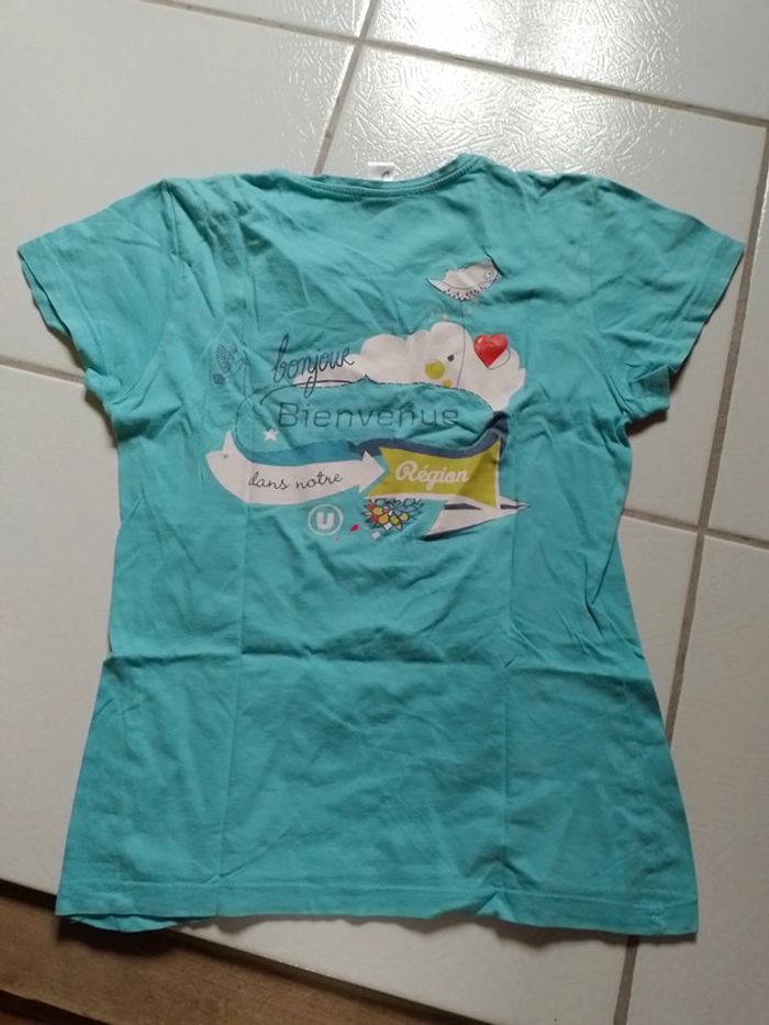 T-shirt femme bleu ciel Super U - photo numéro 7