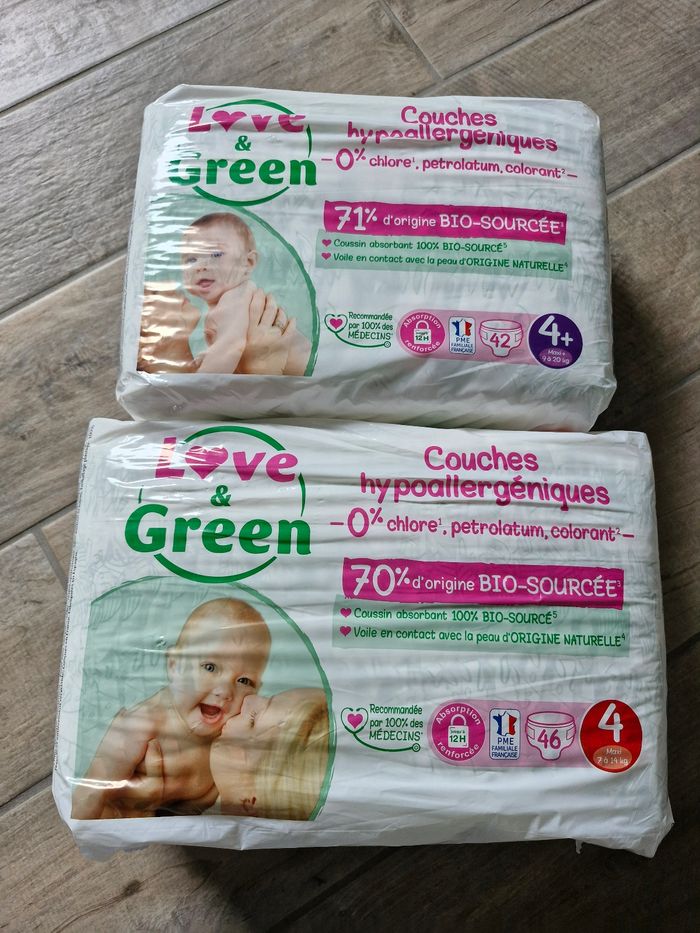 Couches love & green taille 4 et 4+