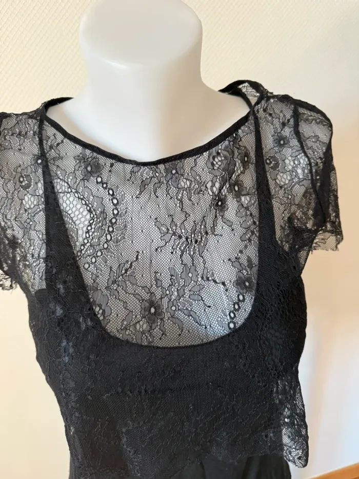 T- shirt Maje en très bon état taille 1 noir - photo numéro 4
