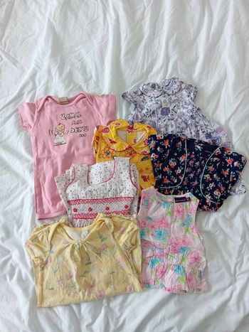 Lot été fille 12 mois 