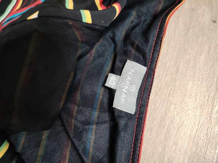 Robe Naf Naf rayée taille 40 - photo numéro 3