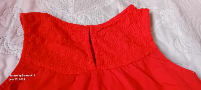 Tunique débardeur avec broderies rouge fille 10 ans vert baudet - photo numéro 6