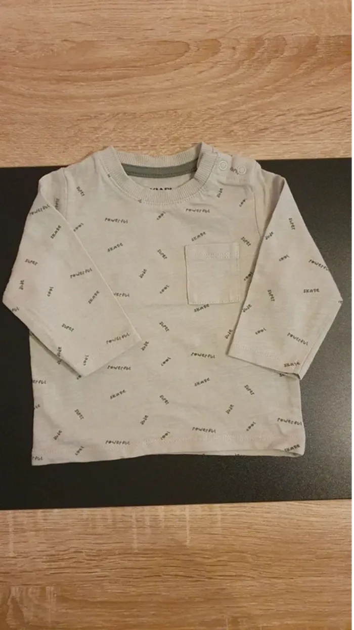 Lot de 3 tee-shirts manches longues 3 mois - photo numéro 3