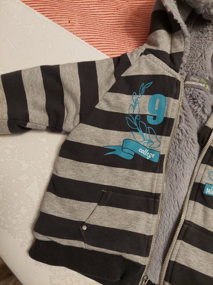 Sweat veste fourré 6mois orchestra - photo numéro 4