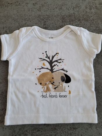 Tee-shirt manches courtes  - 3 mois -
