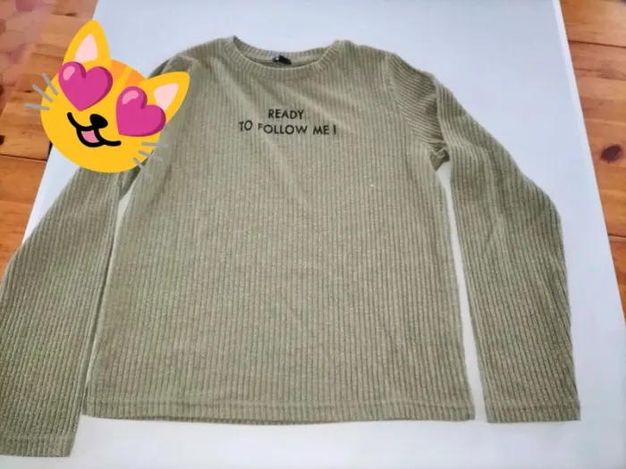Pull vert Kiabi 12 ans