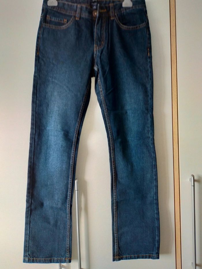 Jean bleu marine taille 12 ans - Kiabi