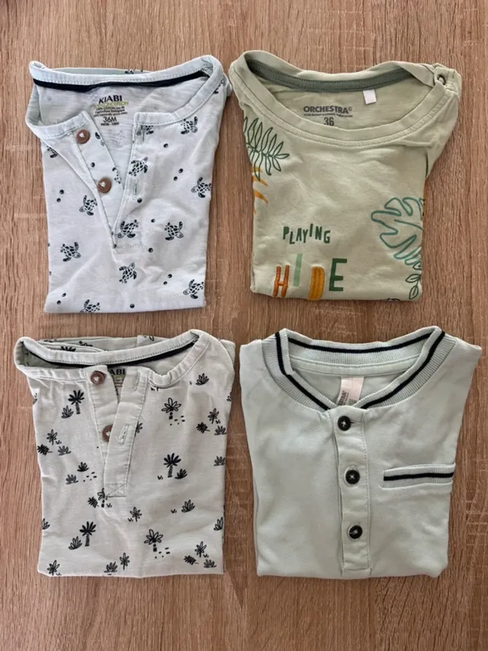 Lot de 4 tee-shirts - Taille 36 mois