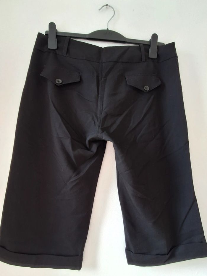 Pantacourt/corsaire noir - taille 38/40 - photo numéro 3