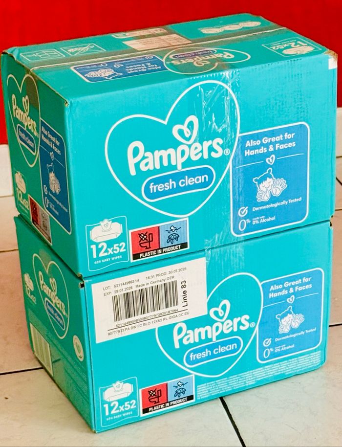 Lingettes Pampers deux cartons , 24paquets Neuf 🌸🌺 - photo numéro 2