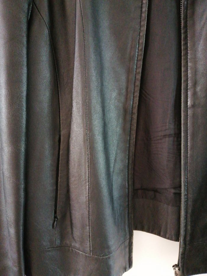 Veste cuir noir - photo numéro 4