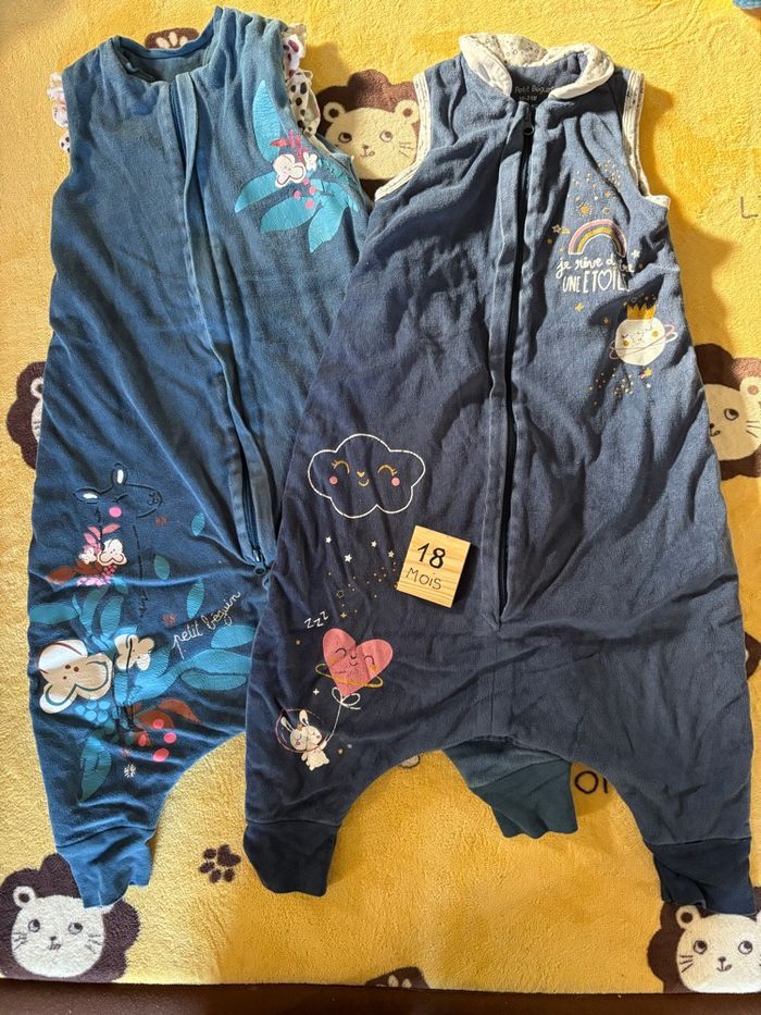 2 gigoteuse turbulette 18/24 m petit béguin