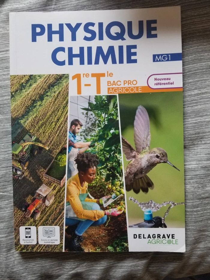 Physiques chimie 1ère et terminale Bac Pro agricole