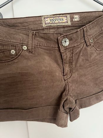 Short en velours côtelé marron Jennyfer