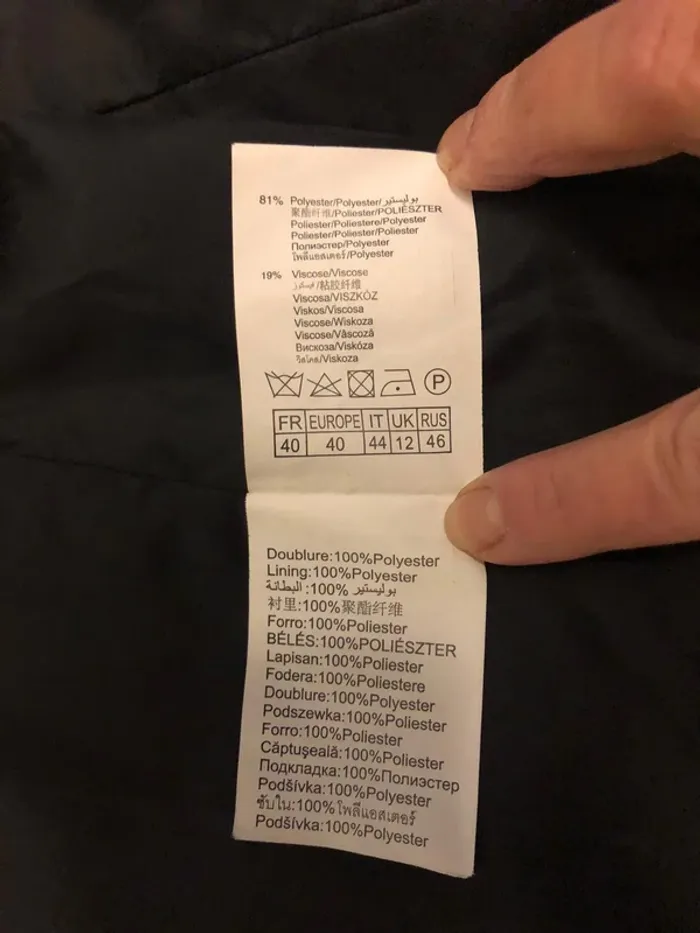 Veste noire - photo numéro 3