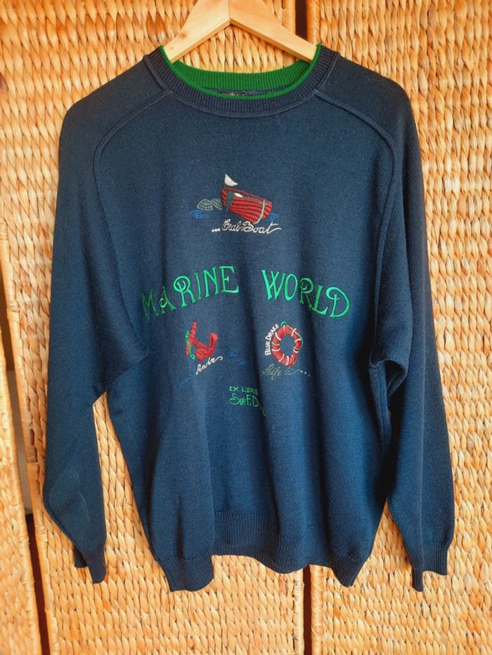 Pull Marin vintage L/XL - photo numéro 2
