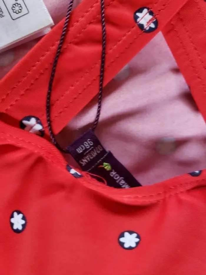 Maillot de bain Sergent Major fille 2/ 3 ans rouge zaizoette - photo numéro 3