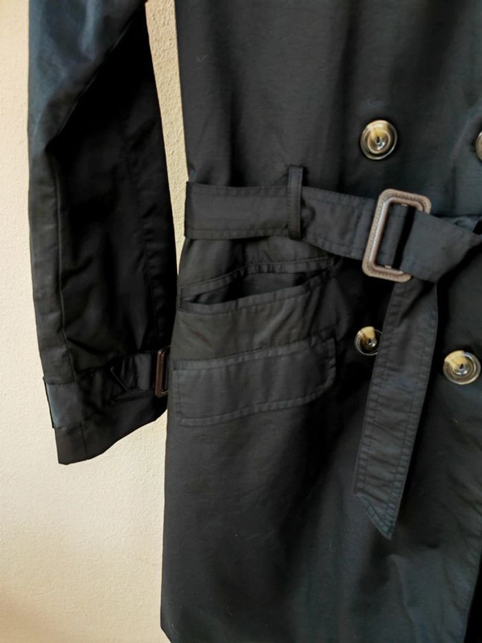 Trench mi-long La Redoute Noir Neuf - photo numéro 3