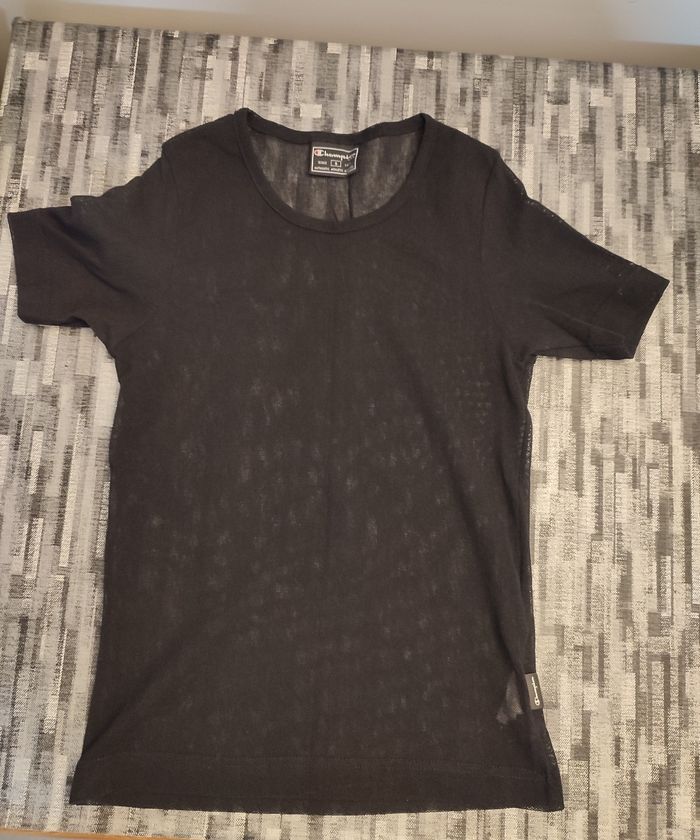 T-shirt resille noir - photo numéro 2