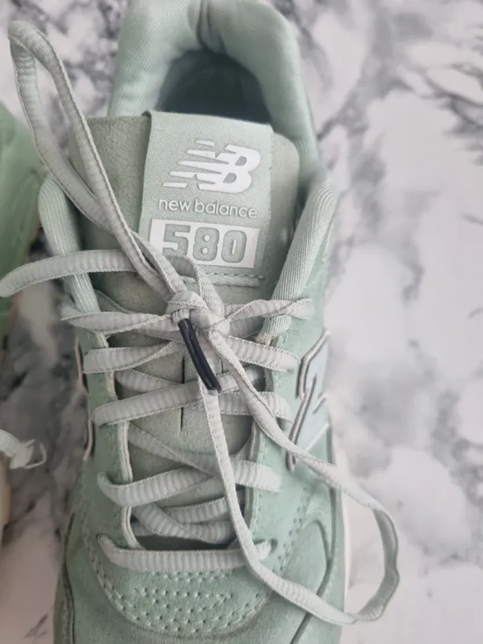 Basket New balance 580 suedine vert clair - photo numéro 12