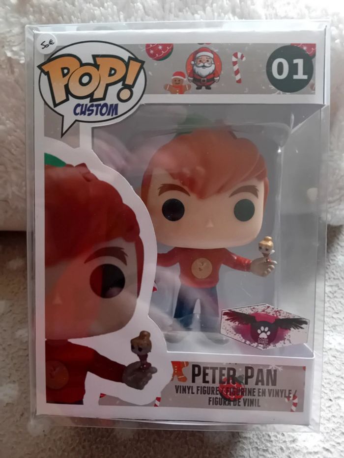 Figurine custom pop Peter Pan Noël