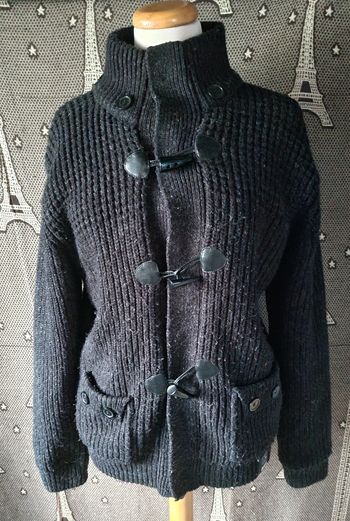 Veste noir à boutons taille L