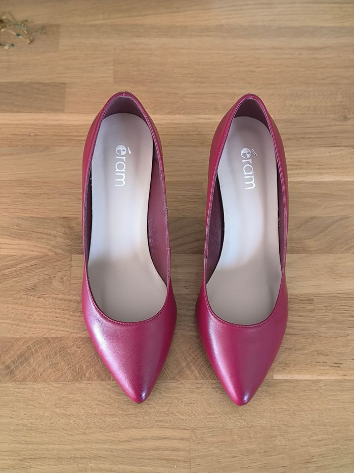 Escarpins bordeaux Eram - photo numéro 2