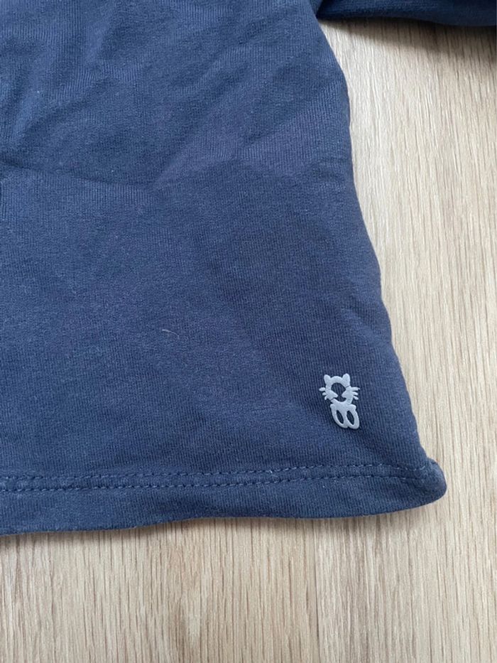 Gilet à capuche Obaïbi bleu marine 12 mois - photo numéro 6