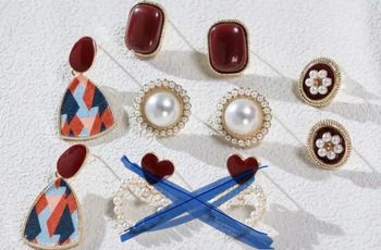 Lot de 4 boucles d oreilles