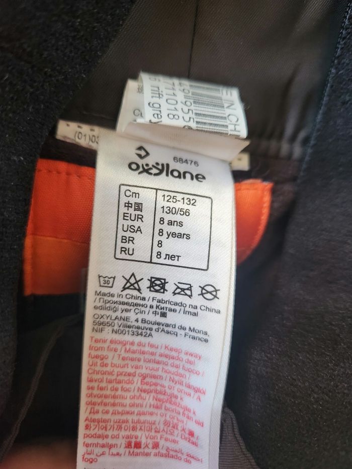⛷️ Pantalon de ski enfant gris anthracite – OXYLANE – 8 ans - photo numéro 6