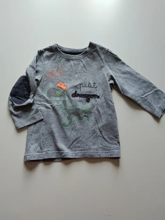 tee shirt manches longues gris orchestra garcon 12 mois