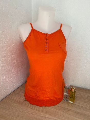 🔥 Haut orange à bretelles La Redoute 🔥