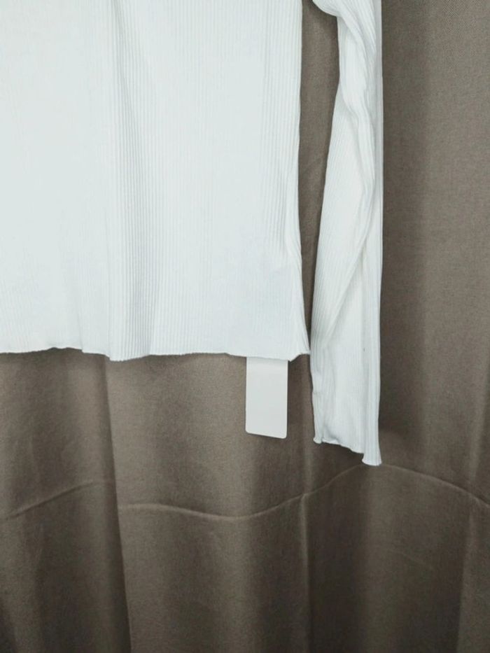 DAZY T-shirt à manches longues à col rond et demi-zip femme - photo numéro 4