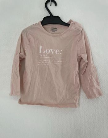 T-shirt manches longues bébé fille - taille 24 mois
