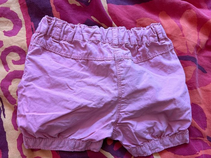 Short rose in extenso rose avec pressions 3 ans - photo numéro 2