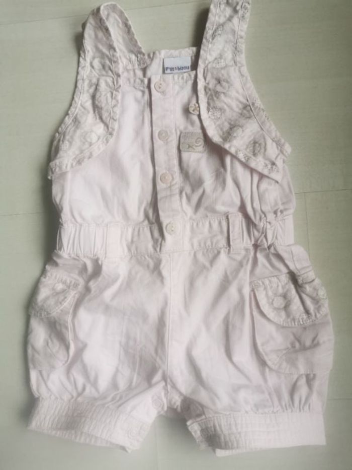 Salopette short Ptit Bisou 6 mois