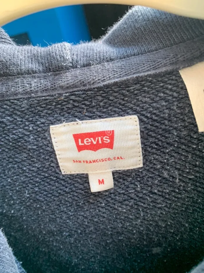 Sweat à capuche Levi’s bleu marine - photo numéro 4