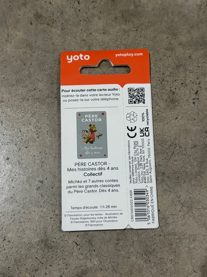 Carte yoto père castor neuve - photo numéro 2