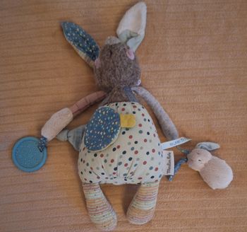 Doudou Peluche  Lapin Moulin Roty