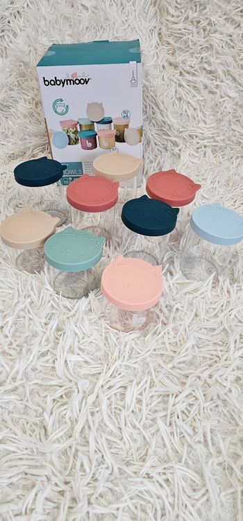 Lot de 9 pots en verre Isy bowls babymoov
