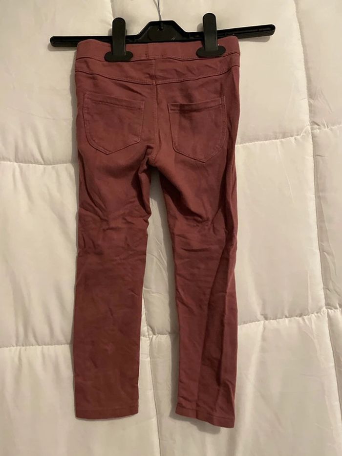 Legging sans marque bordeaux taille 4 ans / 104 cm - photo numéro 2