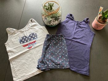 Lot ensemble vêtement pyjama short fille taille 10 ans